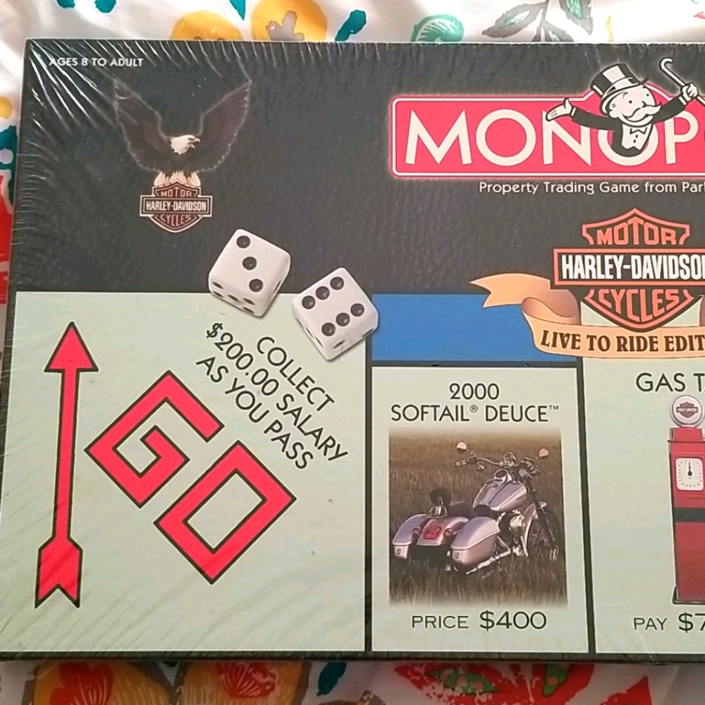 Collectable Monopoly Harley-Davidson Live to Ride 2000